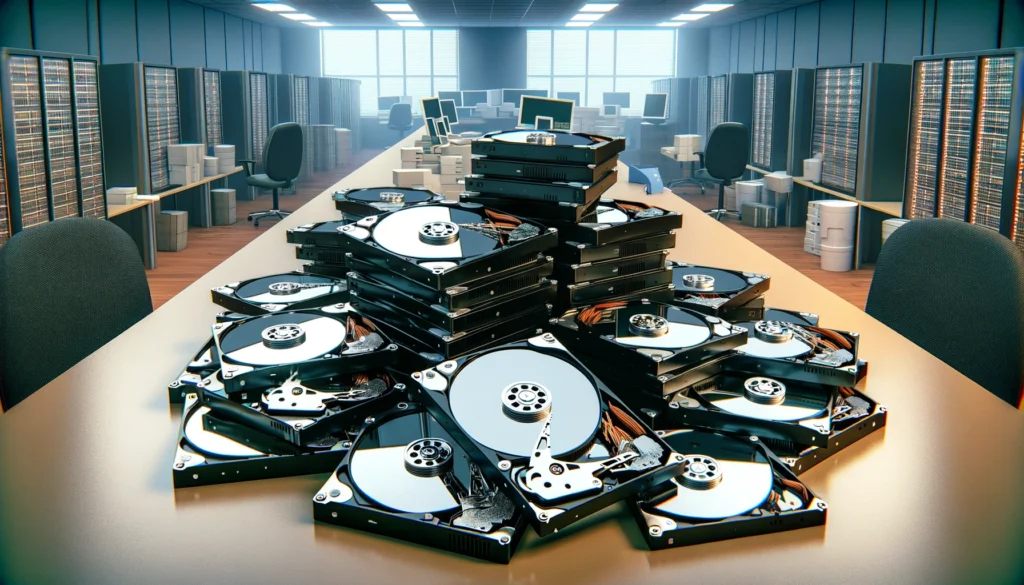 destruction de disques durs